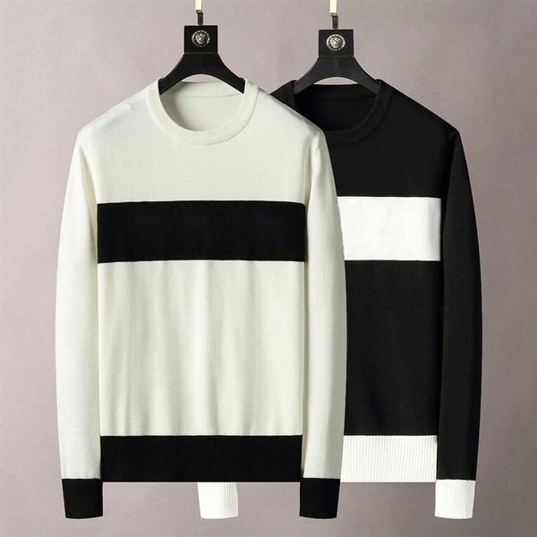 

21ss mens sweaters long sleves letters budge embroidery fashion hoodies pullover sweatshirt men clothing balenciga swe267b, White;black