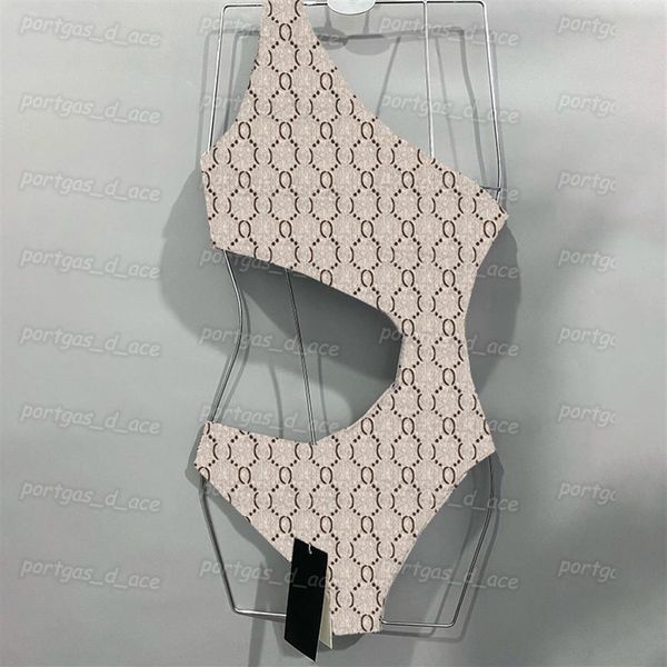 

vintage letters womens swimwear one piece padded push up swimsuits summer holiday pool party bathing suit285g, Black