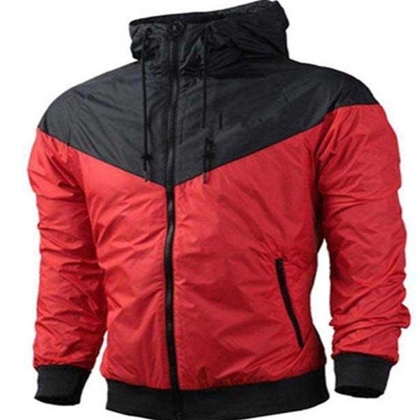 

fashion mens jacket spring autumn outwear windbreaker hoodie zipper fashion hooded jackets coat outside sport asian size men'269r, Black;brown