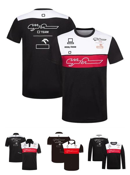 

f1 2022 new official same style team uniform men's and women's fan clothing summer short-sleeved racing quick-drying can be custom