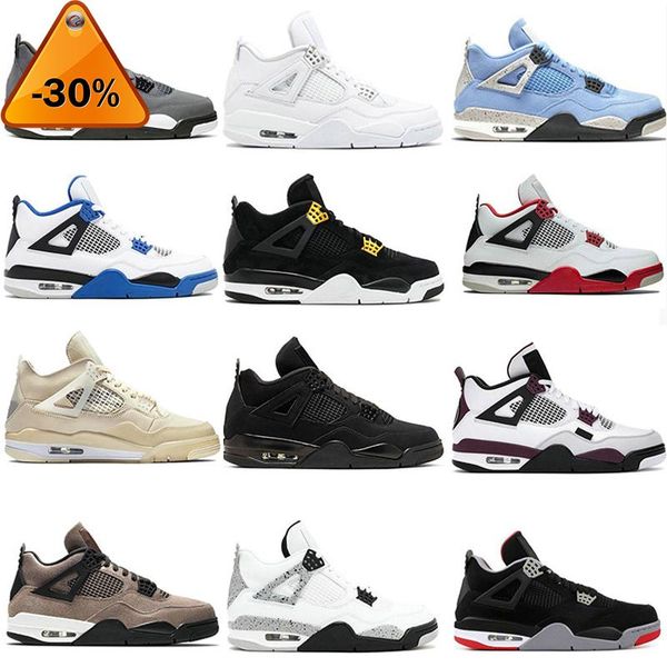 

og jumpman 4s running basketball shoes jump 4 bred sail unc black cat fire red university blue cactus white starfish pure royal