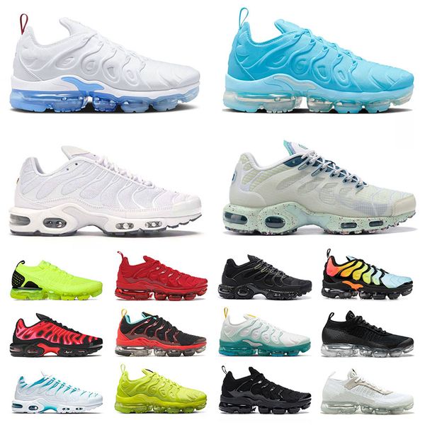 

aaa quality new tn plus mens womens running shoes university blue terrascape fly knit flynit tennis ball since 1972 atlanta designer sneaker