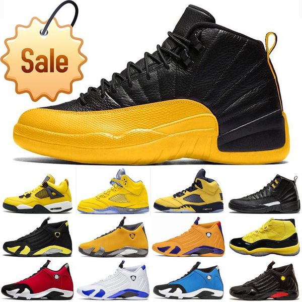 

shoes mens 4 5 11 12 14 outdoor bumblebee yellow black pack sneakers baskets 11s 5s des chaussures schuhe size 13