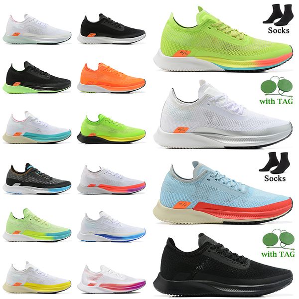 

black green zoomx streakfly proto women mens running shoes size 11 runner sneakers orange white blue pink pn dust outdoor jogging trainers s, White;red