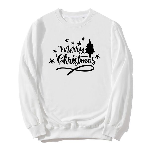 

2022 new designer womens hoodies sweatshirts cotton christmas tree print round neck sweater long sleeve autumn winter european and american, Black