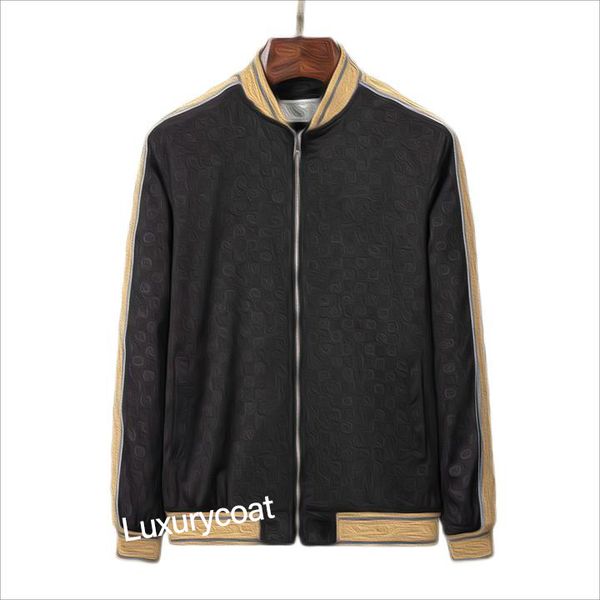 

outdoor light designer jacket sports casual zipper printing letter luxury men jackets coat, Black;brown