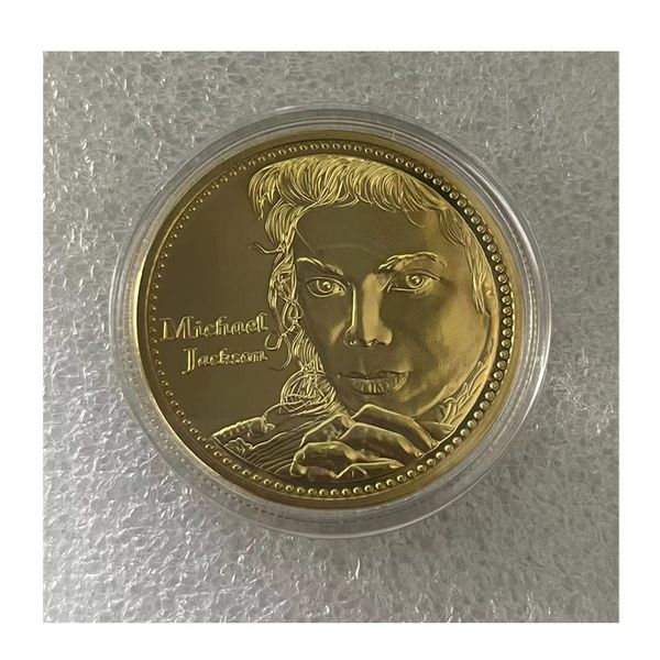 

american gift michael jackson star character commemorative coin gold coin collection.cx