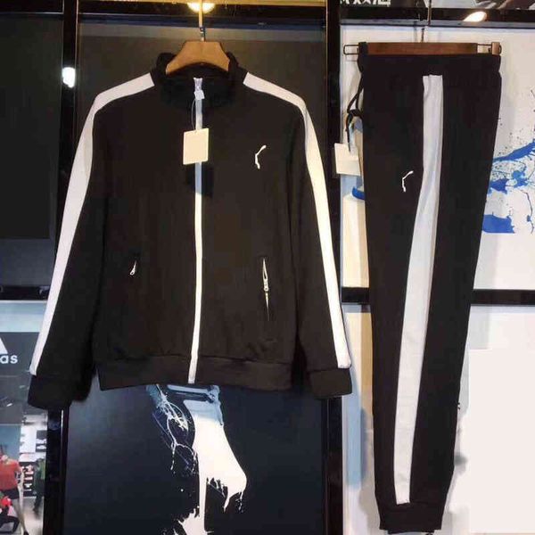 

2023 fashion men women tracksuits sets sport suit patchwork zipper sweatshirt sweatpants, Gray
