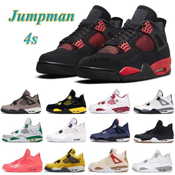 

jumpman 4 4s basketball shoes men women royalty bred neon fear pack white oreo flight nostalgia infrared mens sneaker