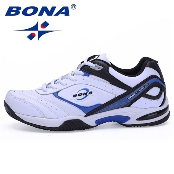 

bona classics style men tennis shoes athletic sneakers for orginal professional sport table 220811, Black