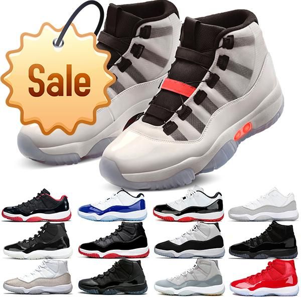 

2022 jumpman 11 11s basketball shoes 25th anniversary cool grey bred concord cap and gown unc mens womens trainers sneakers size 36 -47, Black