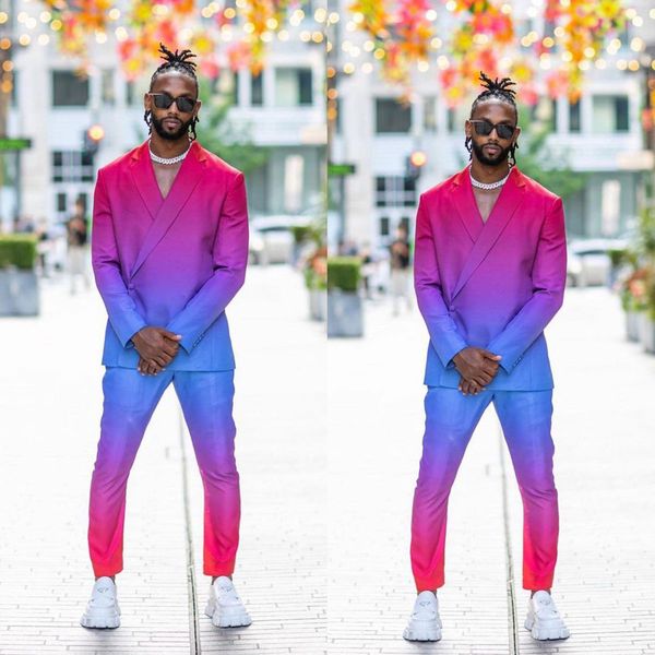 

colorful men suits tuxedos handsome one button casual blazer formal wedding tuexdos 2 pieces, Black;gray