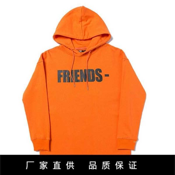 

hoodie vlons 19ss high fashion vlones big v black print orange