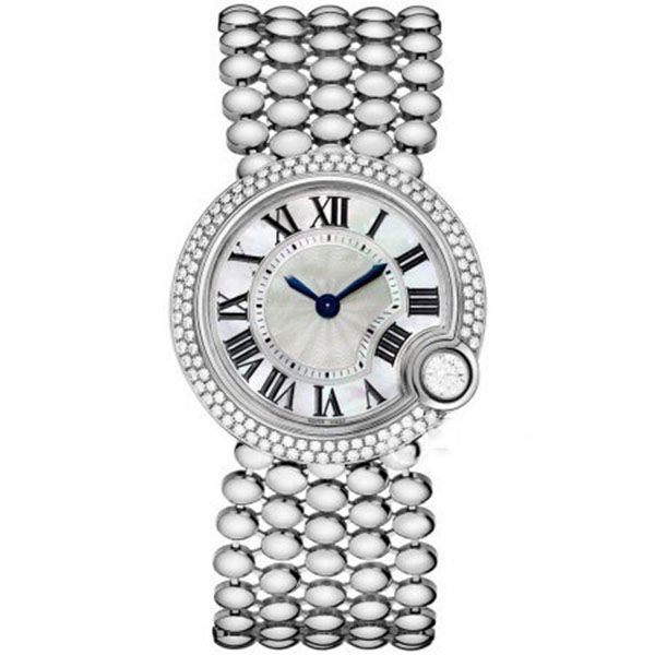 

ladies sale limited watch swiss quartz movement sapphire glass frosted dial 30mm size original box and paper, Slivery;golden