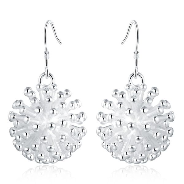 

fashion jewelry 925 silver color dangle earrings temperament women beautiful earrings christmas gifts