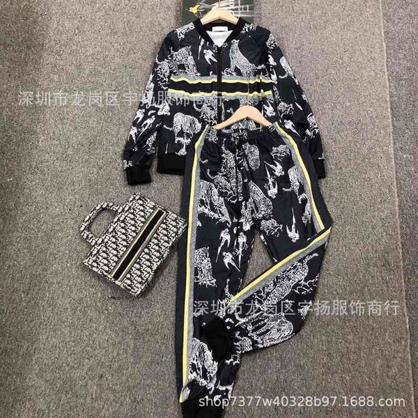 

2022 factory whole new autumn d style long sleeved sweater pants two piece suit female 83nj io7h1894, Gray
