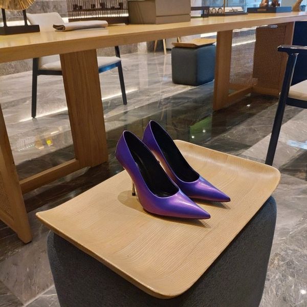 

2022 designer high heels womens shoes pointed buckle sandals summer shoes fashion increased leather production is worth owning, Black