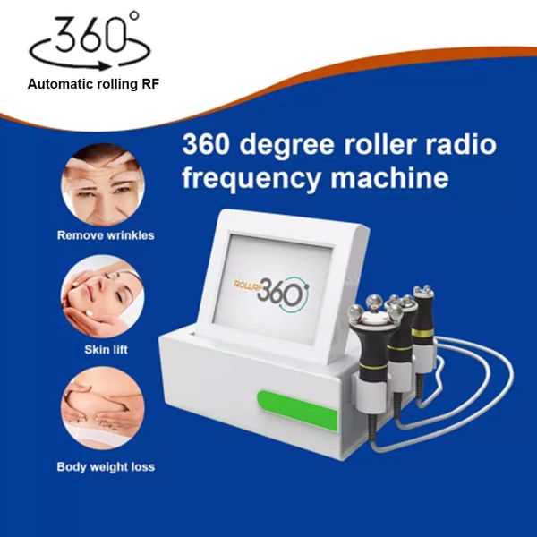 

mini led light therapy 360 roller massage rf 3d massager skin tightening device anti aging facial wrinkle removing radio frequency machine