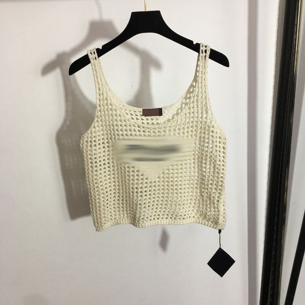 

801 2022 milan runway autumn summer brand same style sweater sleeveless crew neck pullover black yellow pink white womens meiyi, White;black