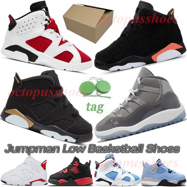 

11 jumpman toddler shoes kids 4s basketball sneaker shoes university blue unc red thunder oreo dmp cool grey carmine bred size us