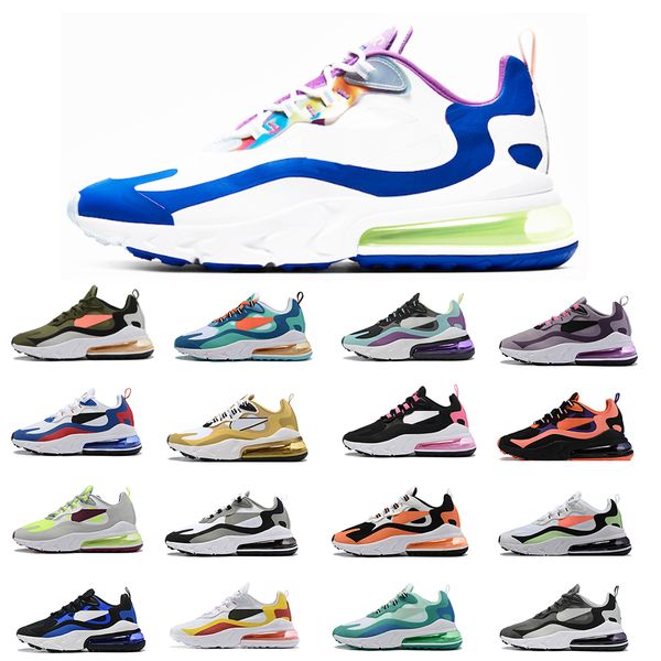 

new with box - designer shoes running shoes for men women react chaussure white black neon cactus barely rose rough green mens trainers wome