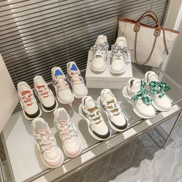 

womens archlight sneakers casual shoes basketball running printed cotton wave design cow leather outdoor skateboard shoes, Black