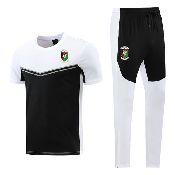 

2022 2023 glentoran soccer short sleeve running sets sweatshirt tracksuit set mens sports training suits sportswear suit men football jersey, Black;blue
