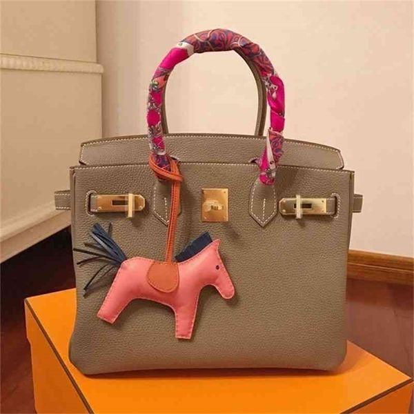 

deigner designer herme birkins bags bag 2021 new head leather litchi pattern platinum bag crocodile women portable one houlder cro carry hav