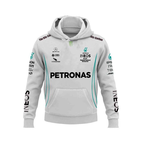 

f1 amg car autumn winter men's jacket hooded coat casual zipper sweatshirt sportswear men hoodie254r, Black