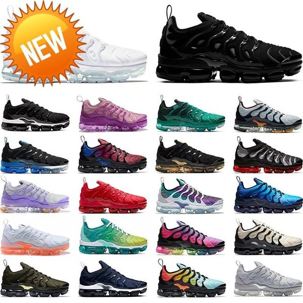 

2022 tn plus men women running shoes chaussures atlanta triple white black pure platinum gold grape mens sneakers sports size 36 -47