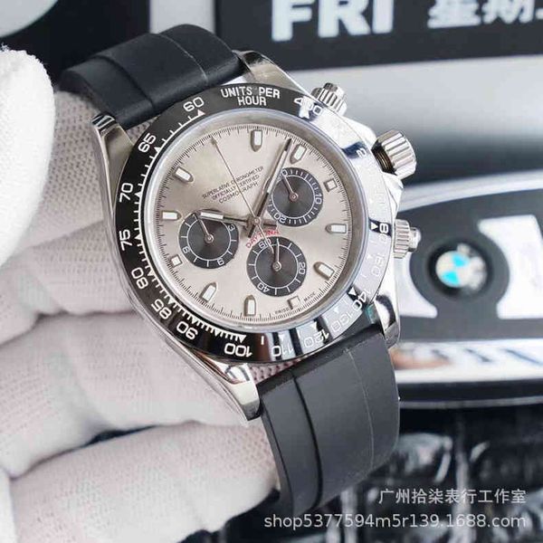 

luxury designer watches famous six needle mechanical male multifunctional panda eye hc0t, Slivery;brown