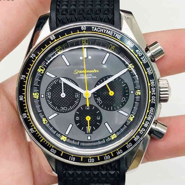 

luxury fashion watches for mens mechanical wristwatches watch ome chaoba six pin racing grey tape cl024designer watch, Slivery;brown