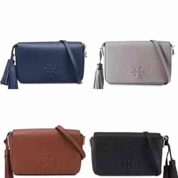 

65% off factory clearance autumn versatile new european and american simple pure color lychee skin tassel flip small square single shoulder