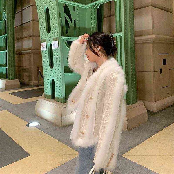

fashion jacket for women autumn winter coats female fur jackets ladies patchwork luxury bomber jacket femme veste t220810, Black
