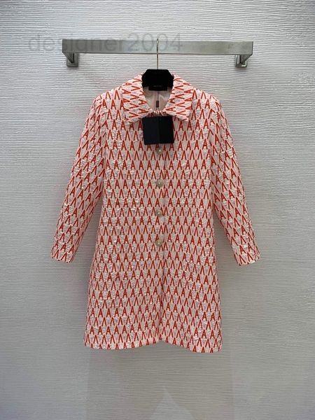 

casual dresses designer autumn and winter fashion a-letter printing diamond studded single breasted lapel long sleeve coat zg6m, Black;gray