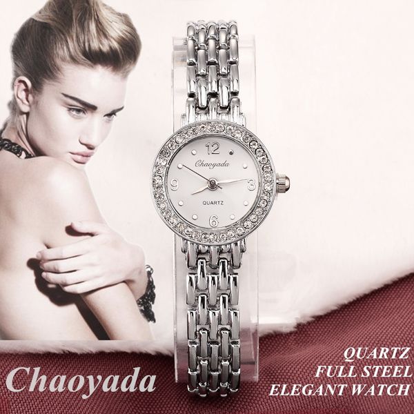 

women cyd watch new elegant luxury quartz fashion casual carved patterns bracelet relojes silver color wristwatch, Slivery;golden