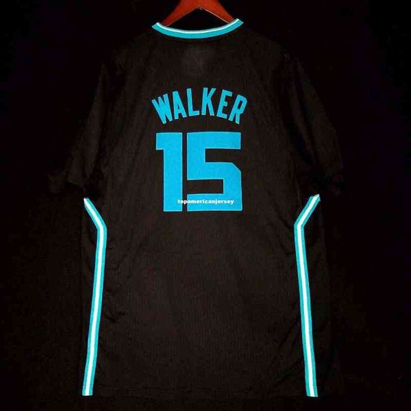 

100% stitched #15 kemba walker vest sewn jersey mens vest size xs-6xl stitched basketball jerseys ncaa, Black