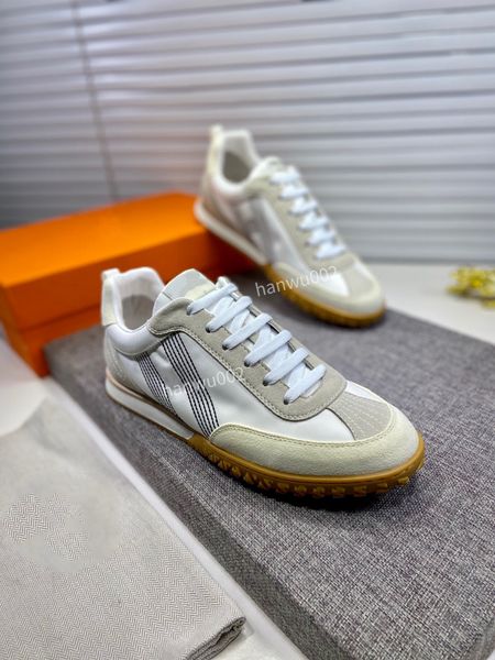 

designers sneakers mens casual shoes technology knitted canvas calfskin sneaker low cut platform shoe leather trainers size38-44, Black