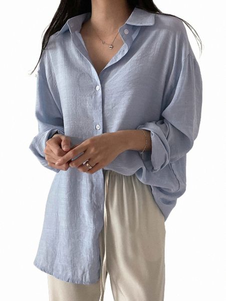 

dazy solid button front drop shoulder shirt m1sg#, White