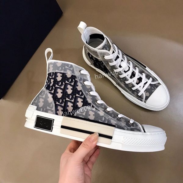 

men brand boots trainer shoes designer sneakers mens outdoor casual shoes printed denim leather shoe, Black