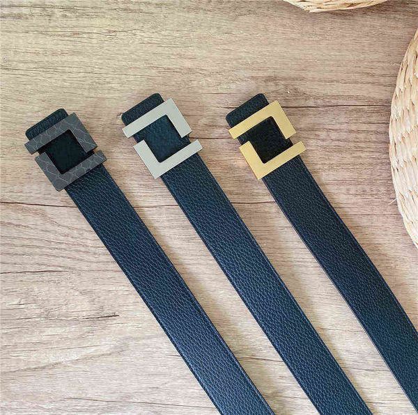 

bai cheng luxury womens mens designer genuine leather belt for man woman brand black silver gold buckle fashion belts waistband width 4cm, Black;brown