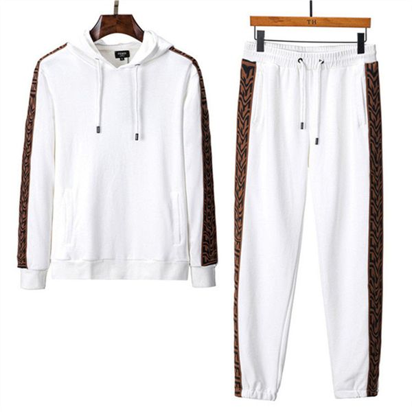 

brand fashion men's tracksuit 2 piece hoodies and pants womens sweat suits plus size hip hop jogger sets streetwear men clothing q029, Gray