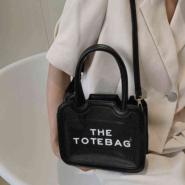 

bag women's 2022 summer new versatile fashion transparent jelly bag niche handheld messenger