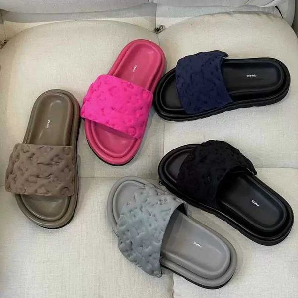 

girls women pool pillow comfort sandals designer slippers beach mule slides lady platform shoes adjustable strap down feather sunset flats, Black