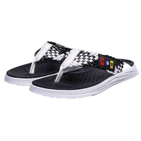 

2022 fashion designer men slippers outdoor casual beach vietnam sandals, Black
