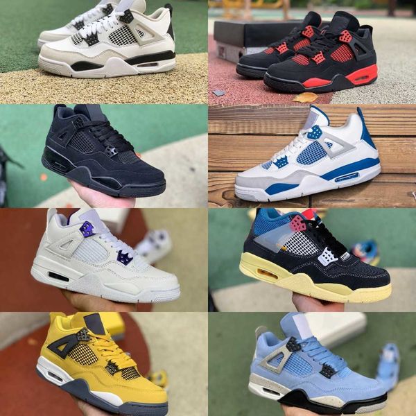 

designer military black 4 4s casual basketball shoes jumpman zen master university blue mens women cement cat cream sail white oreo infrared
