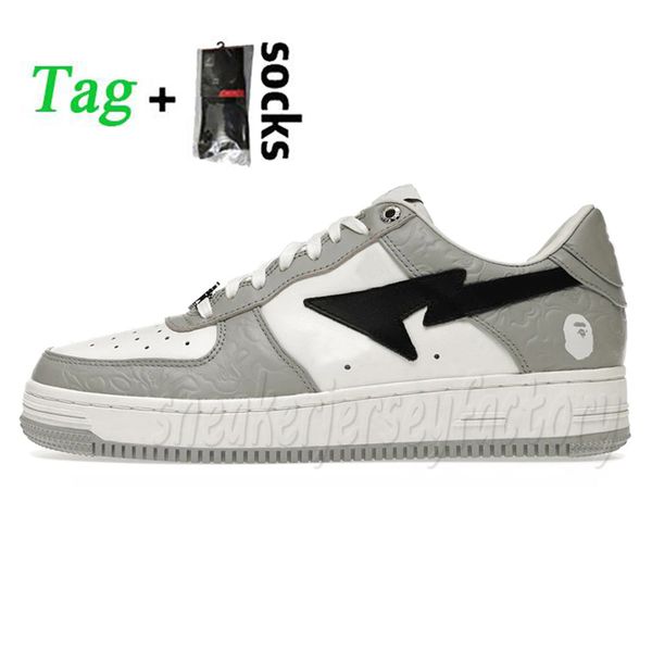 

sneaker 2023 platform casual sneakers bapestas shoes mens trainers leather black white pink abc color camo blue green with socks baped sk8 s