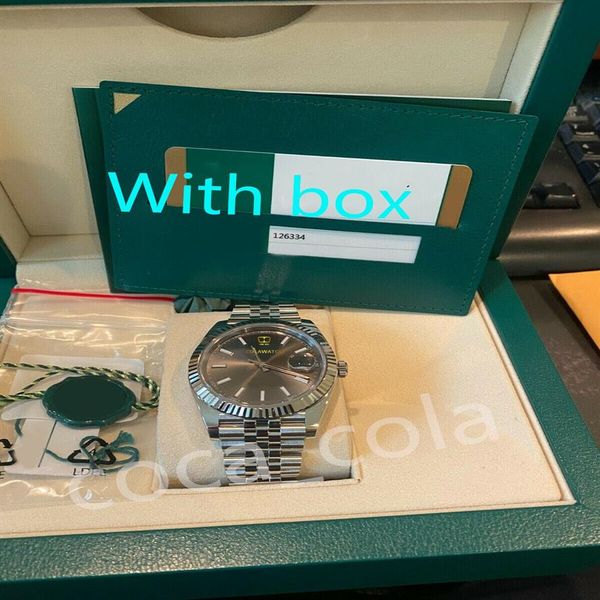 

fashion watches 41m126334watch fluted blue dial jubilee bracelet men automatic wristwatch267q, Slivery;brown