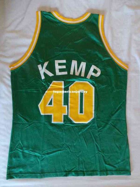 

champion sewn super #40 shawn kemp jersey vintage 90s original mens vest size xs-6xl stitched basketball jerseys ncaa, Black