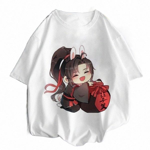 

women's t-shirt mo dao zu shi graphic print women harajuku aesthetic white casual tshirt 2021 summer y2k anime style female t shirt q4y